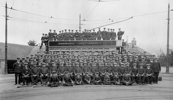 Croydon Corporation Tramways staff 1901