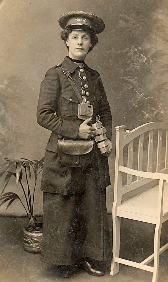 Coventry Corporation Tramways Great War tram Conductress