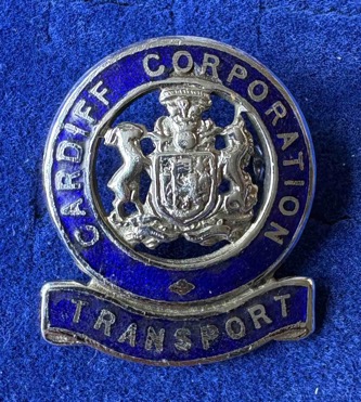 Cardiff Corporation Transport inspector's cap badge (1933-1950)