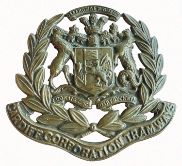 Cardiff Corporation Tramways cap badge