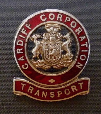 Cardiff Corporation transport cap badge
