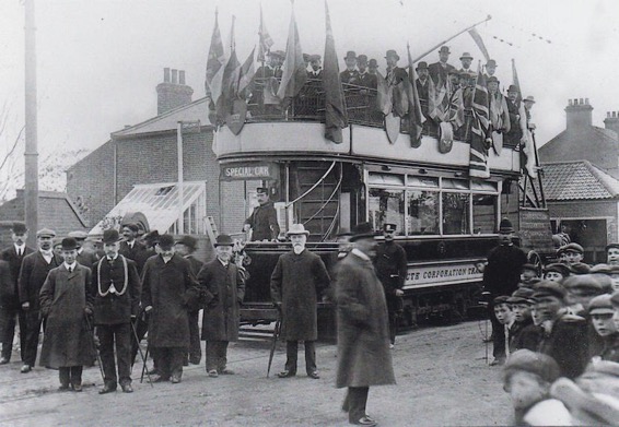 Great Yarmouth Corporation Tramways  opening of Caister line