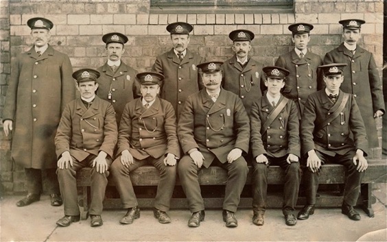 Glasgow Corporation Tramways staff circa 1908