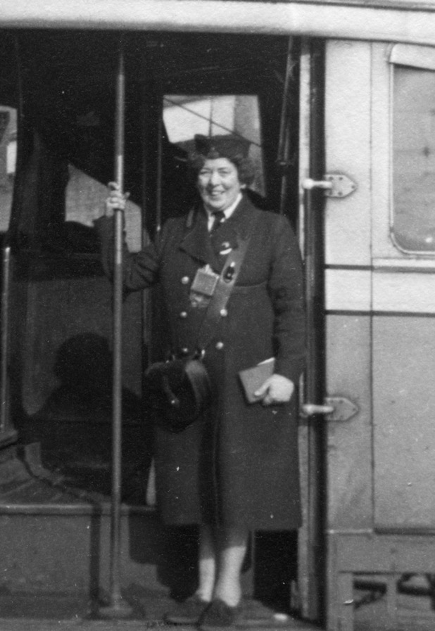 Glasgow Corporation Tramways 1950s tram conductress Mary McGee
