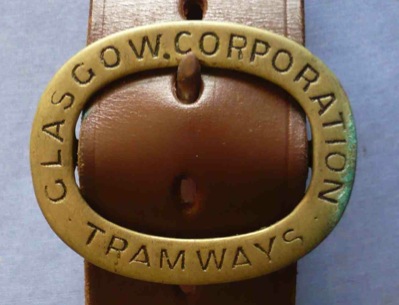 Glasgow Corporation Tramways conductors cashbag buckle