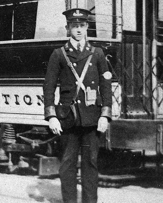 Derby Corporation Tramways conductor