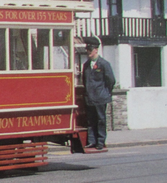 Douglas Corporation Tramways Tramcar conductor 1989