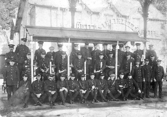 Douglas Bay Tramway staff photo circa 1914