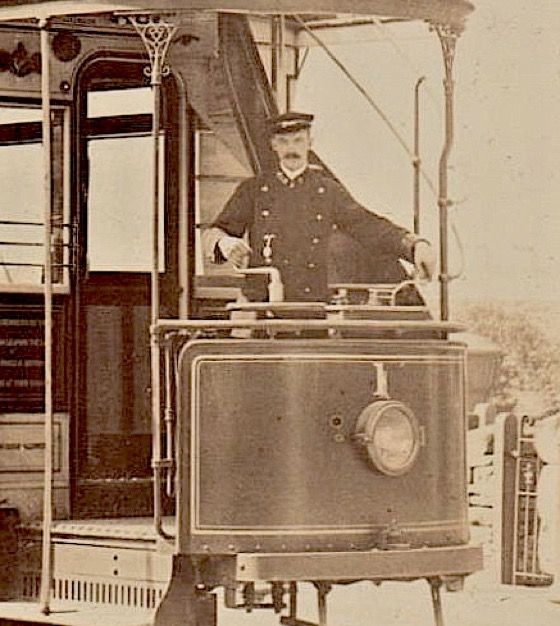 Colne and Trawden Light Railway Tram motorman driver