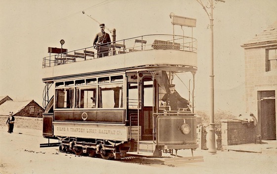 Colne and Trawden Light Railway Tram No 1 and crew