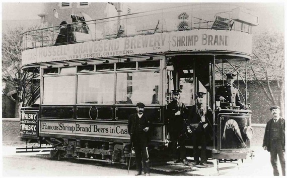 Gravesend and Northfleet Electric Tramways Tram No 1 and crew