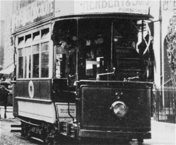 Gloucester Corporation Tramways Tram No 7 and driver