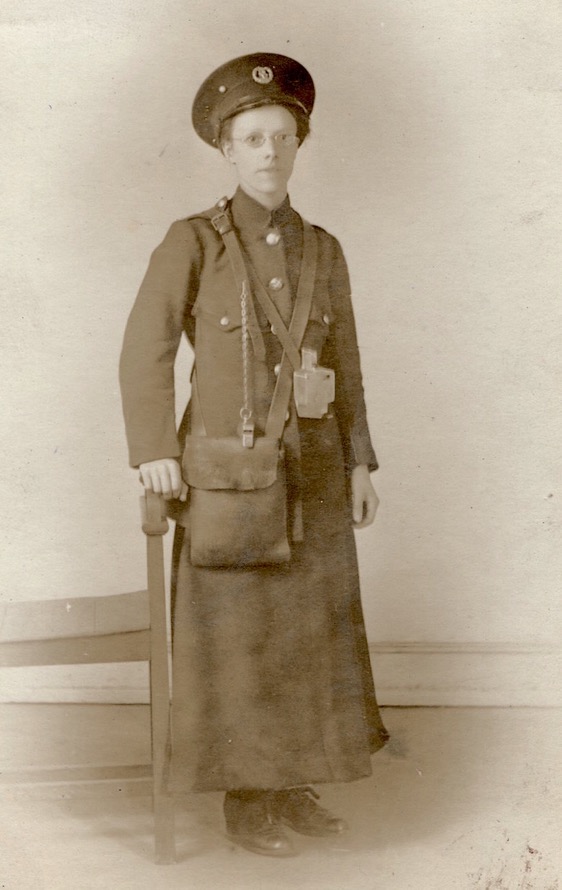 Doncaster Corporation Tramways Great War tram conductress