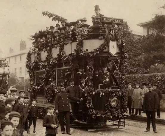 Exeter Corporation Tramways Opening Day  4th April 1905