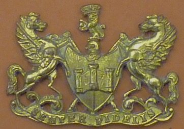 Exeter Corporation Tramways brass cap badge
