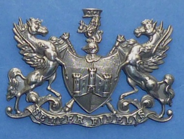 Exeter Corporation Tramways cap badge