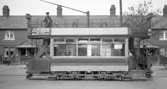 City of Carlisle Tramways Tram at Newtown 1931