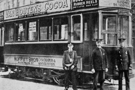 City of Carlisle Tram No 6 in 1908