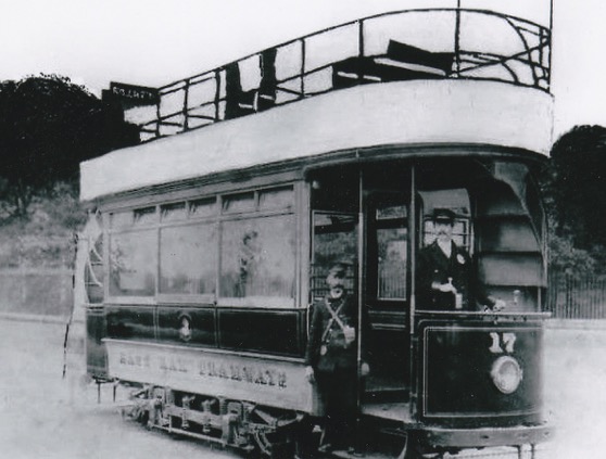 East Ham Tramways Tram No 17 at the depot in 1901