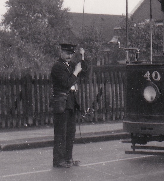 East Ham tram conductor 1927