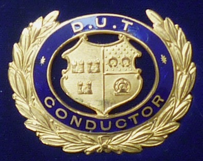 Dublin United Tramways badge