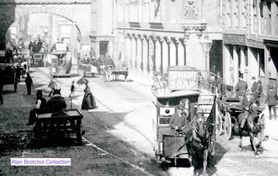 Chester Tramways Company horse tram in Eastgate