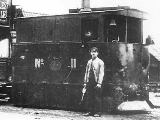 Gateshead and District Tramways Company Steam Tram No 11 and driver