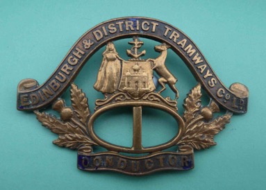 Edinburgh and District Tramways cap badge