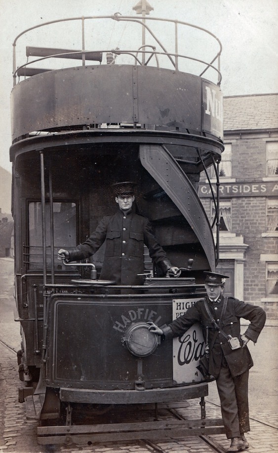 Glossop Tramways Tram No 1 and crew