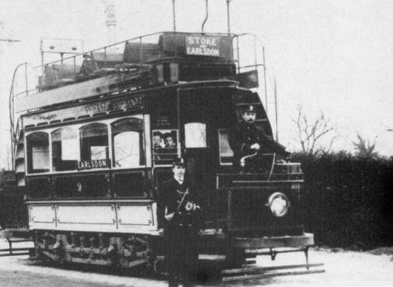 Coventry Electric Tramways Tram No 9 and crew