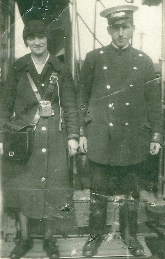 Dunfermline and District Tramways tram conductress and tram driver motorman