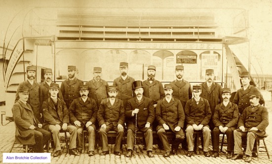 Edinburgh Street Tramways Company senior staff - 1892