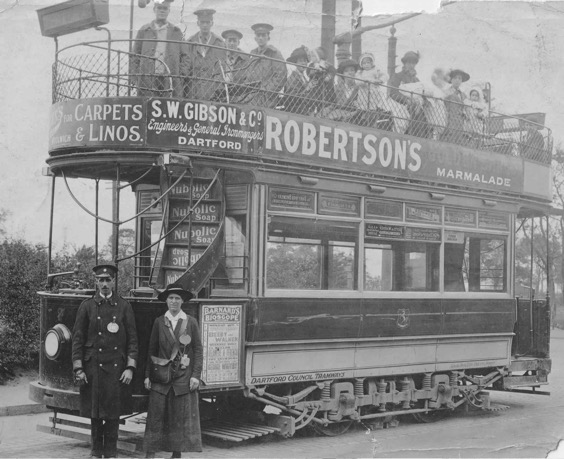 Dartford Council Light Railways Tram No 7 1916