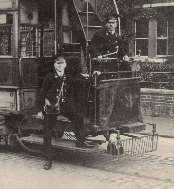 Dover  Corporation Trmways Tram No 3 and crew