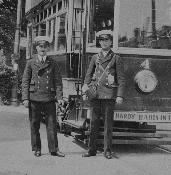 Dover Corporation Tramways Tram No 4 River Terminus with crew