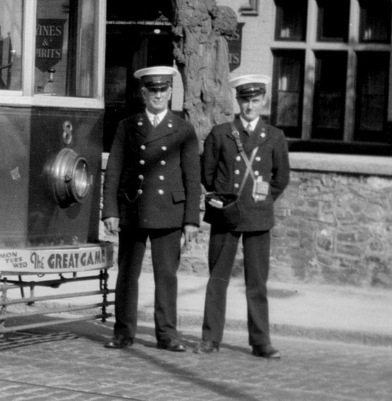 Dover Corporation Tramways Tramcar No 8 and crew