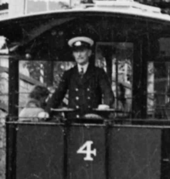 Great Orme Tramways driver 1950s