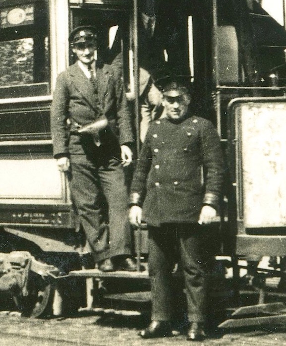 Greenock and Port Glasgow Tramcar crew 1929