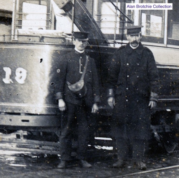 Greenock and Port Glasgow Tram No 19 and crew