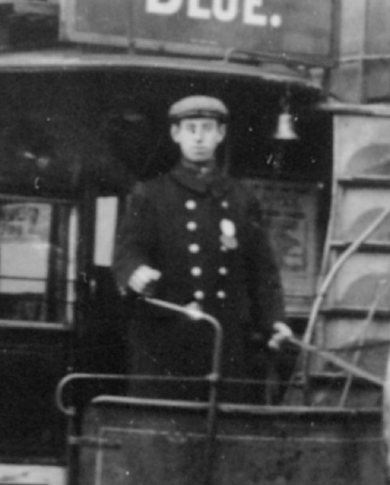 Great Grimsby STreet Tramways Co horse tram driver 1900