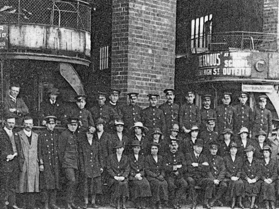 Cheltenham and District Light Railway depot staff