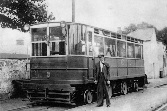 Dublin and Blessington Drewry railcar (No 3) at Templelogue Depot