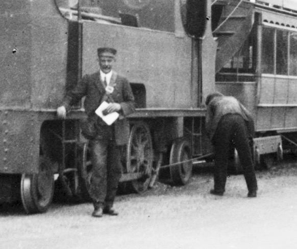 Dublin & Blessington tram conductor