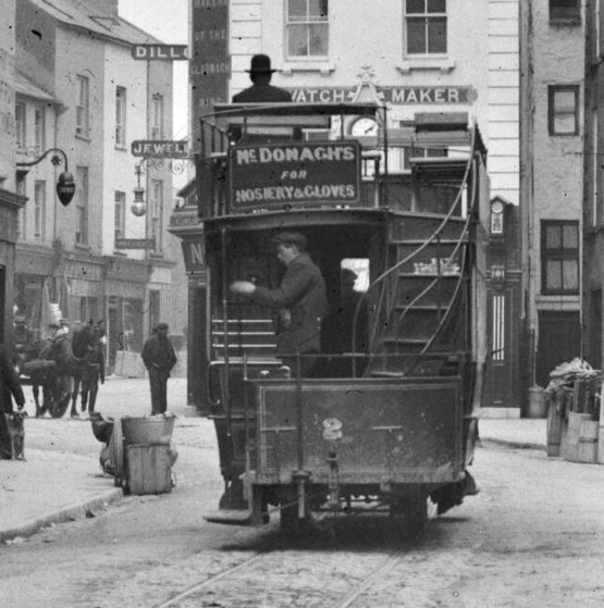 Glaway and Salthill horse tram conductor