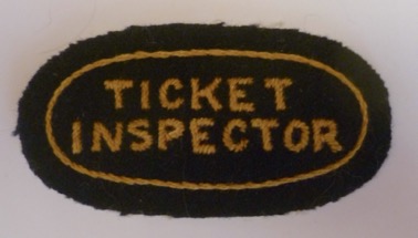 Grimsby and Immingham Electric Railway cloth LNER ticket inspector's badge