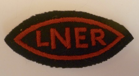 Grimsby and Immingham Electric Railway cloth LNER cap badge