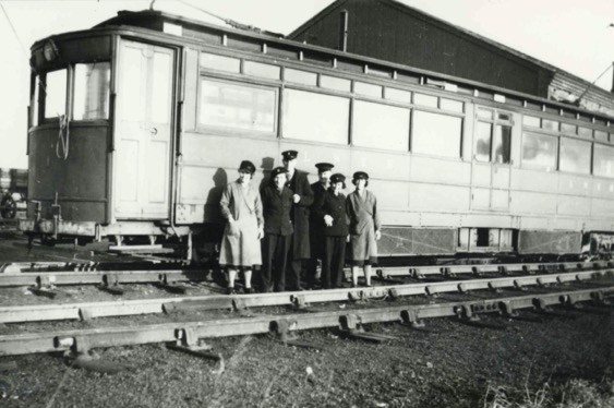 Grimsby and Immingham Electric Railway tram staff 1946