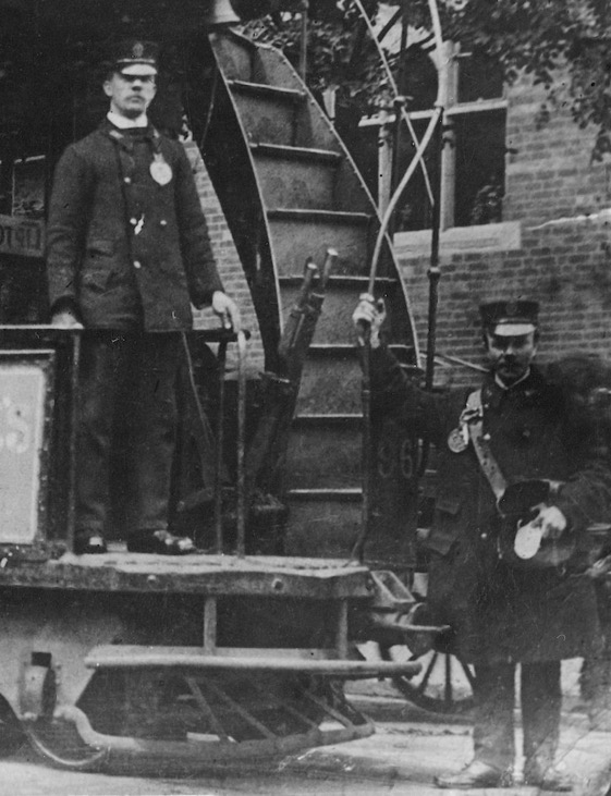 City of Birmingham Tramways cable tram driver and conductor 1909