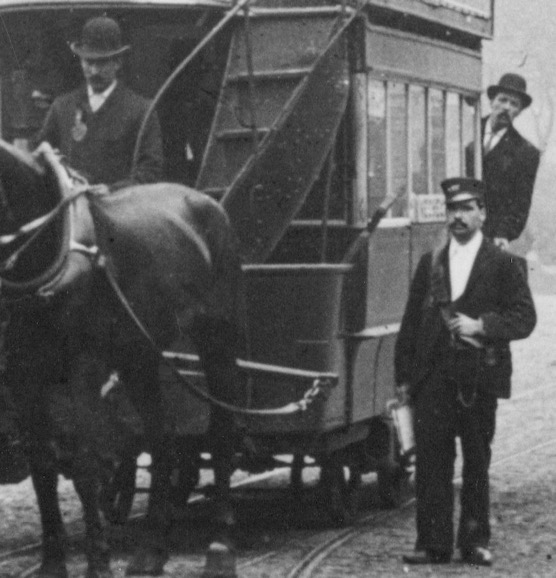 City of Birmingham Tramways horse tram conductor and driver