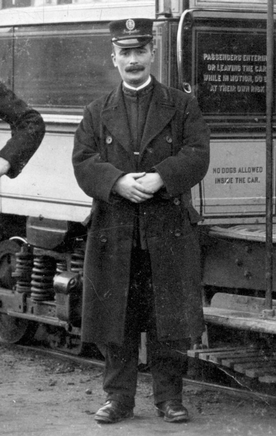 Kinver Light Railway tram inspector Alf Horton